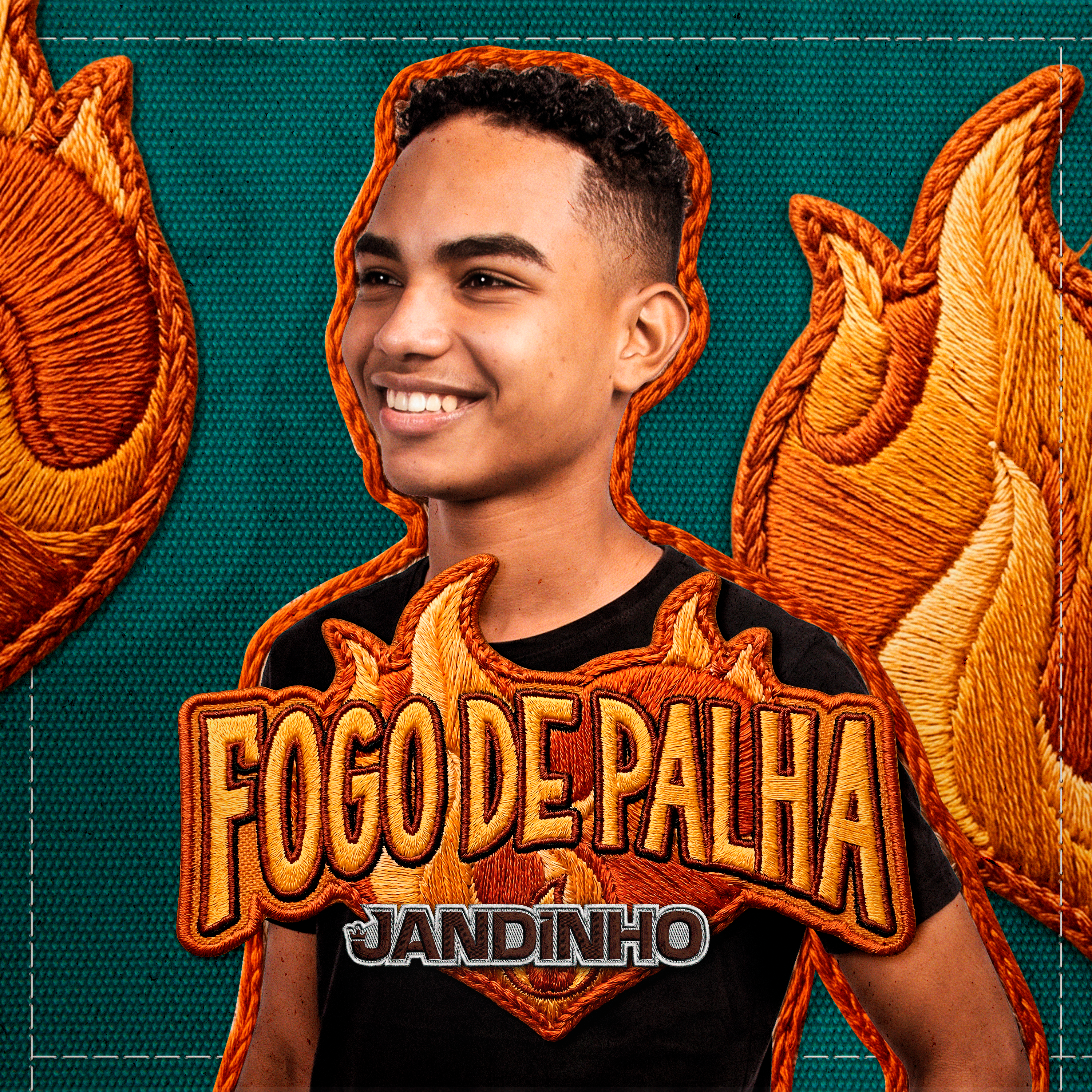 Capa do single Fogo de Palha, de Jandinho